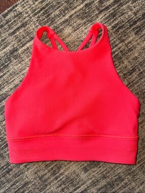 lululemon athletica Red High-Neck Sports Bra, Size 6